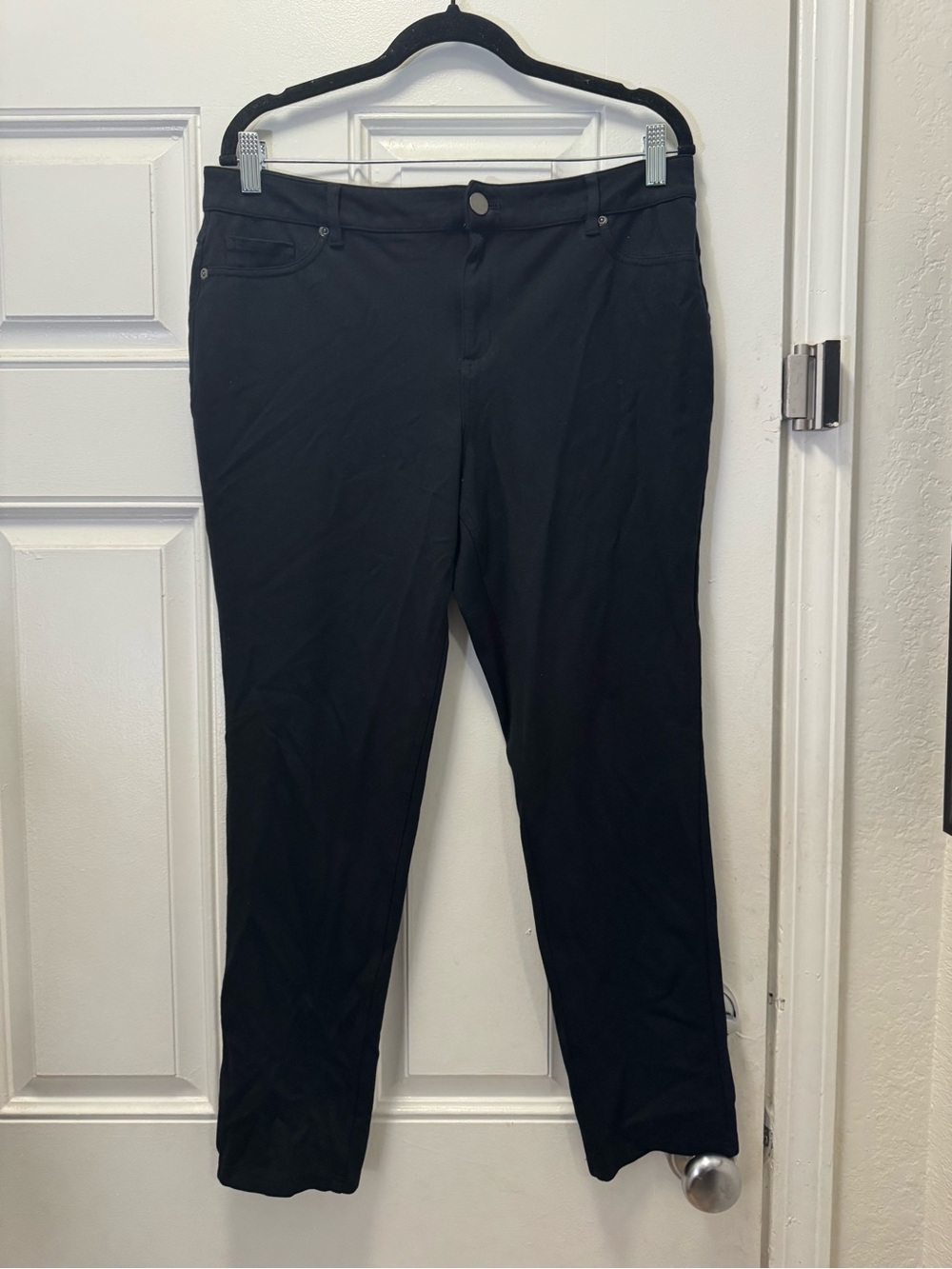 C est. 1946 Black Stretch Chinos - Slim Straight Pants 0410